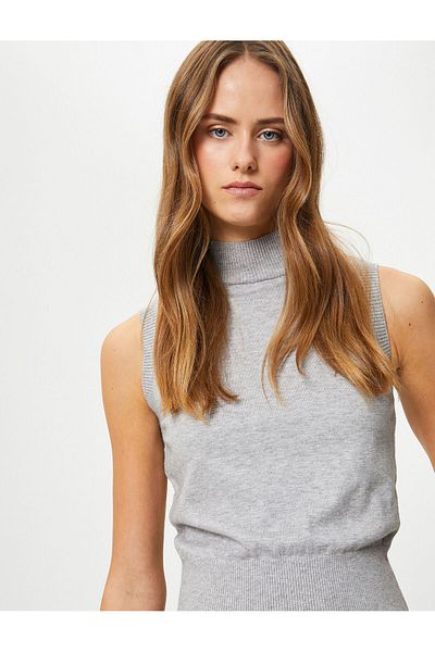 Koton Knitwear Turtleneck Top Sleeveless