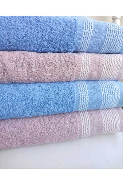 denizli hatırası Σετ Μπάνιου 2 Τεμάχια 70x140 cm και 2 Τεμάχια πετσέτες 50x90 cm