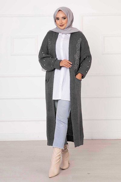 EBRUTESETTÜR Thessaloniki Knit Pearl Detailed Cardigan