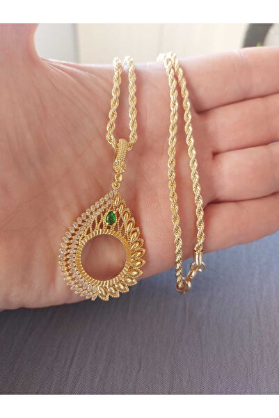 GEZERGOLD TAKI uyumlu kolye 60cm 3mm halat zincir 24ayar altın kaplama