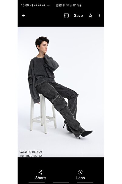 RE:DESIGNED RE DESIGN 4 Fermuar Kargo Pantolon