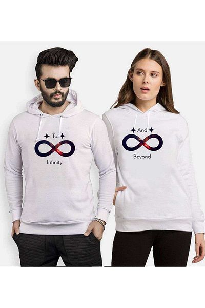 Tshirthane Infinity Endless Love - Hooded Couple Combination