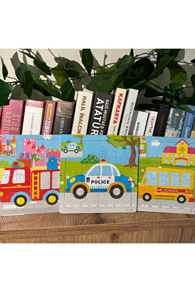 babyist 3'Lü Montessori Ahşap Yapboz