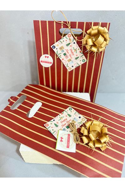 Meyofficial Packing Kit (Bag Greeting Card Stickers Binding Rope and Raffia Ornament) 1 Pcs