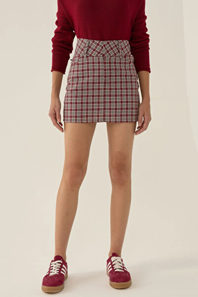 Hiccup Plaid Mini Skirt