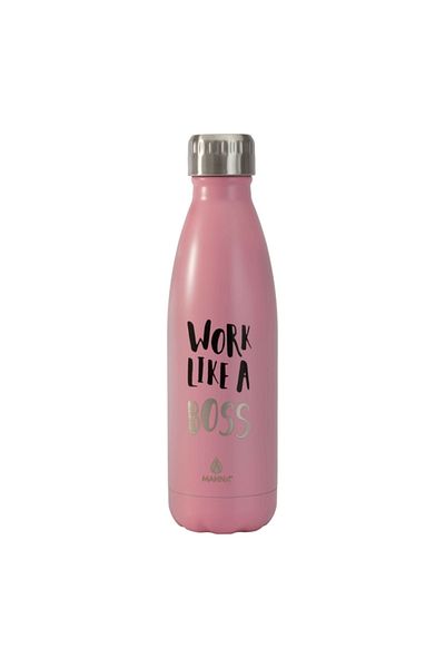 manna Quote Printed Insulated Stainless Steel Water Bottle 500ml