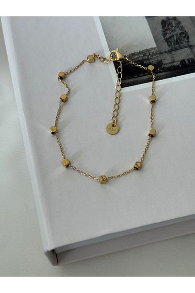 HERCY Stainless Gold Steel Anklet - No Darkening