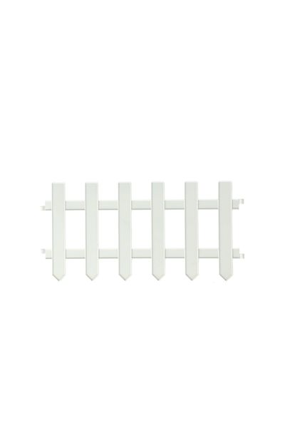 Quinnco 5-Piece Durable Plastic Essentials Garden Fence Picket Set