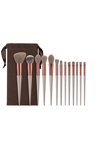 BE HOUSE مجموعة فرش بنية مكونة من 13 قطعة