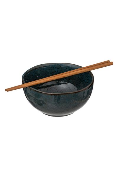 Secret de Gourmet 2-Piece Jade Poke Bowl with Chopsticks 15cm 194834
