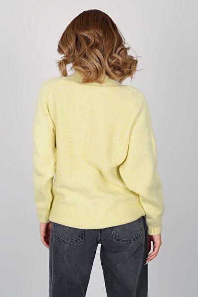 FACETTE Women's 2021243091 Stand Collar Soft Sweater