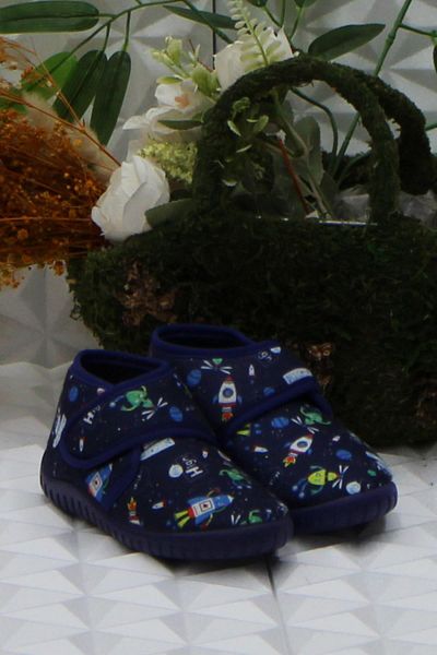 fort Sly 8388 Navy Blue Νηπιαγωγείο Νηπιαγωγείο Σπίτι Αγόρια Παντόφλες Παπούτσια