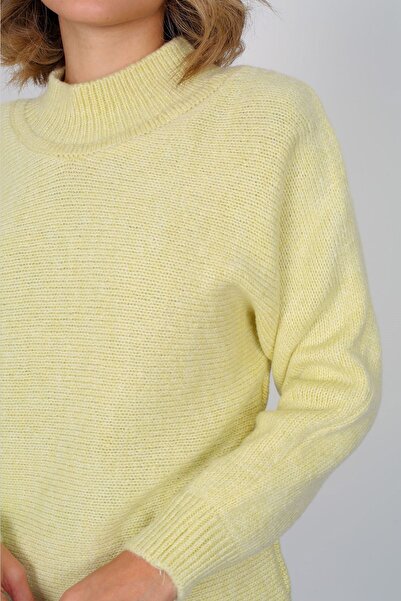 FACETTE Women's 2021243091 Stand Collar Soft Sweater