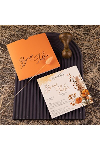 Linvito Yaldızlı Düğün, Nikah, Nişan Davetiyesi (50 Adet)