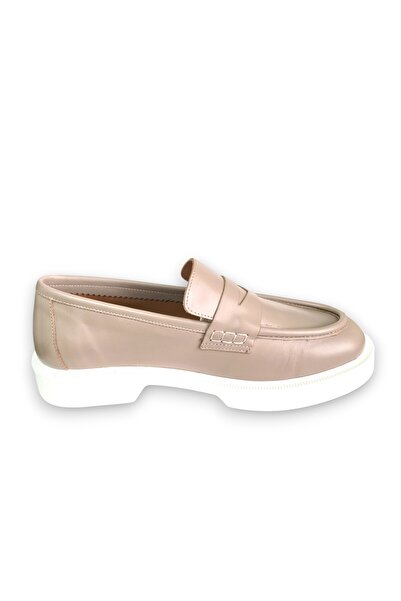 a ayak&kabım official Genuine Leather Women's Loafer Moccasin Casual Bow Dail...