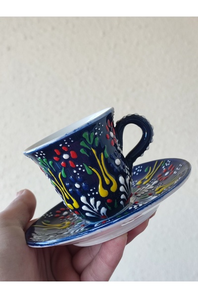 Alux Hediyelik Kahve Fincan Takımı El İşçilikli 12 Parça