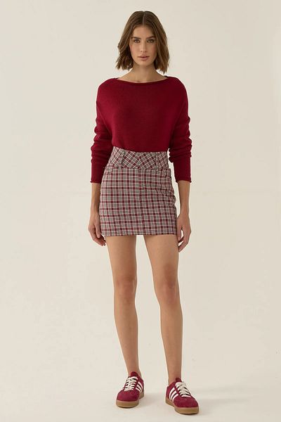 Hiccup Plaid Mini Skirt