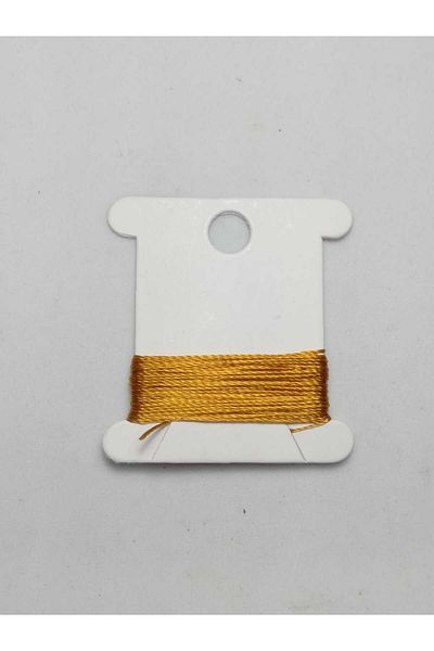 Eskişehir hobi sanat 3 Meters Dark Gold Yellow Color 0.3 mm Thin Rosary Thread