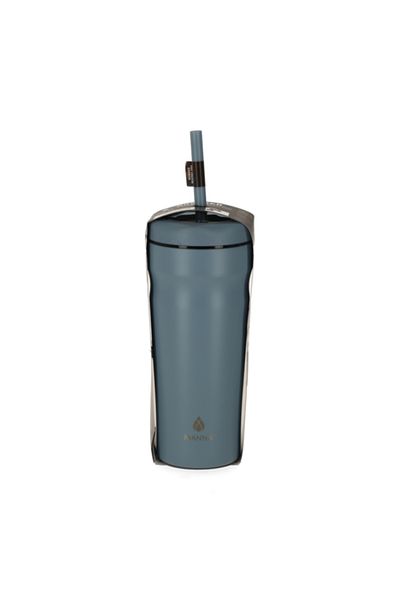 manna Breaker Stainless Steel Tumbler with Lid and Straw 709ml