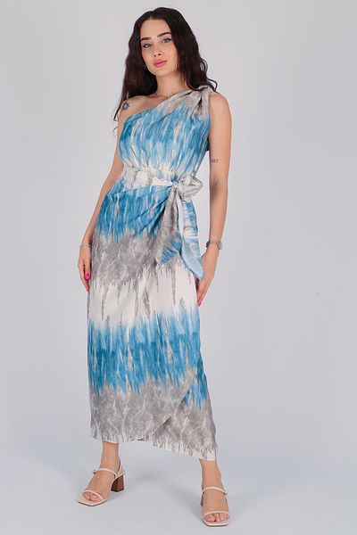 FACETTE Rochie de damă din satin cu un singur umăr