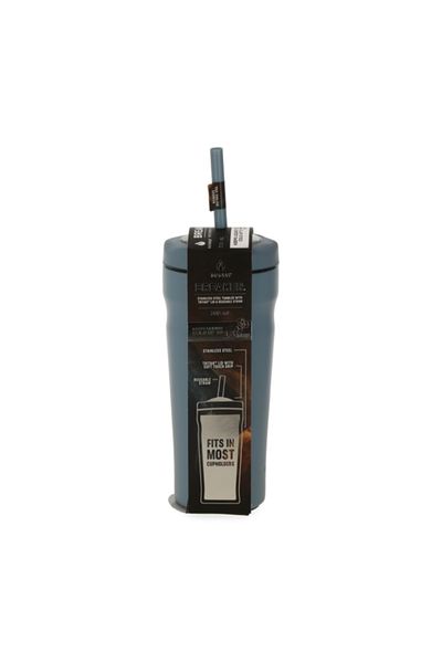 manna Breaker Stainless Steel Tumbler with Lid and Straw 709ml
