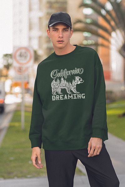 MYADA Унисекс суитшърт с щампа California Dreaming Style - 19624