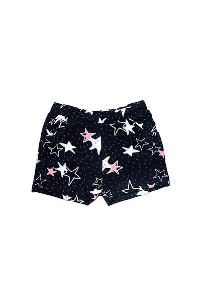 LOVETTI Girl's Crayon Stars Patterned PocKet Shorts