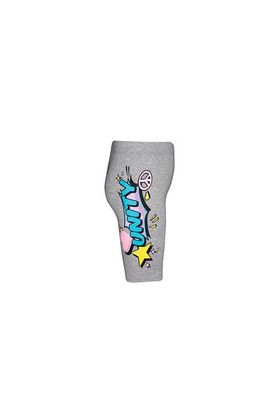 LOVETTI Unity Printed Gray Girl's Cycling Shorts