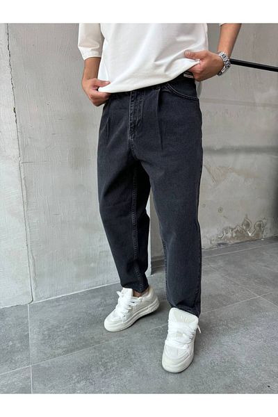 XPUPPET Smoked Pleated Loose Fit Trousers