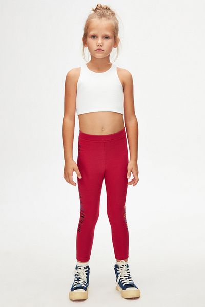 LOVETTI New York Printed Plum Girl's Winter Leggings - Raster