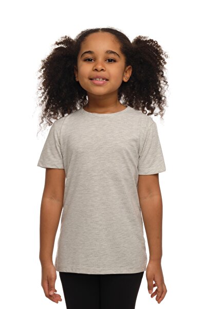 LOVETTI Παιδικό μπλουζάκι UniSex - Moon GrAy, λαιμόκοψη, κοντό μανίκι