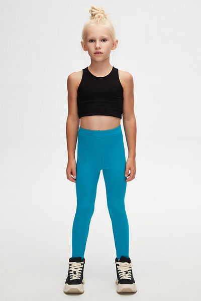LOVETTI Dark Turquoise Winter leggings for Girls - Basic Model