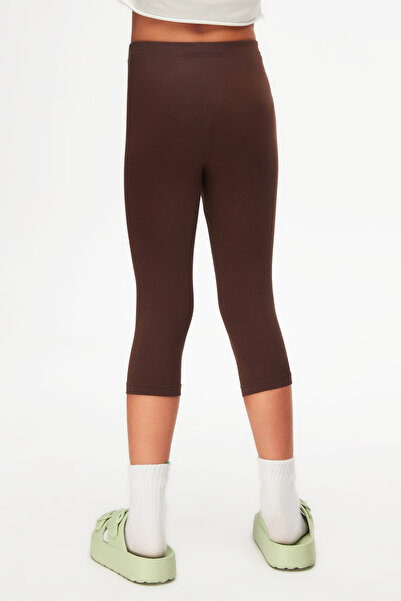 LOVETTI Καφέ Basic Κολάν Κάπρι κάτω από το γόνατο για κορίτσι