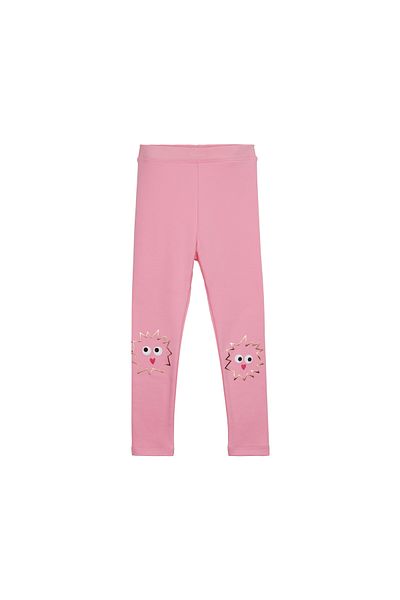 LOVETTI Pink Crazy Eyes Printed Winter leggings for Girls