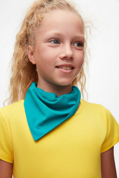 LOVETTI Yellow Colored Basic Short Sleeve Dress for Girls