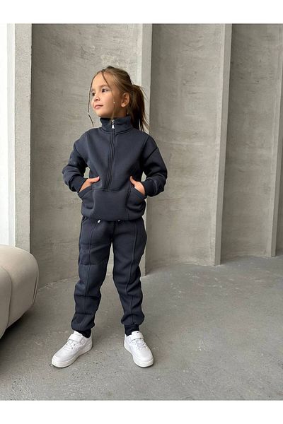 Yavrumsa Zippered Kids Tracksuit Set