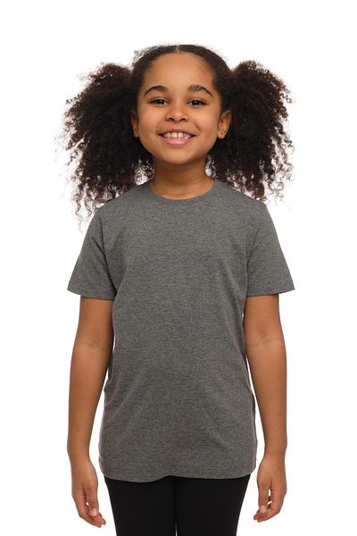 LOVETTI UniSex KidS T-Shirt - Ice Gray, Crew Neck, Short Sleeve