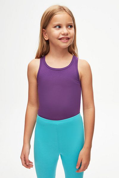 LOVETTI Light Turquoise Girl's Summer Leggings - Basic Model
