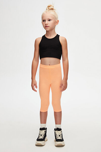 LOVETTI Φωσφόρος Βερίκοκο Basic Κοριτσίστικο Κολάν Κάπρι μέχρι το γόνατο