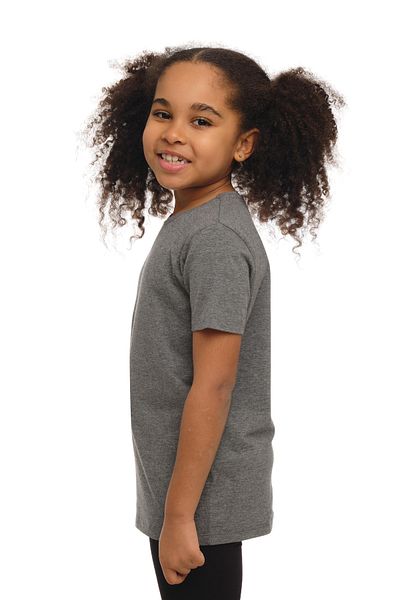 LOVETTI UniSex KidS T-Shirt - Ice Gray, Crew Neck, Short Sleeve
