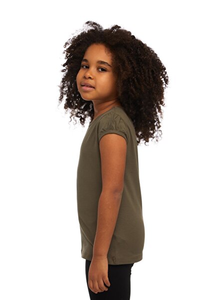 LOVETTI Πράσινο Καμουφλάζ - Κοριτσίστικο μπλουζάκι με λαιμόκοψη και καρπούζι