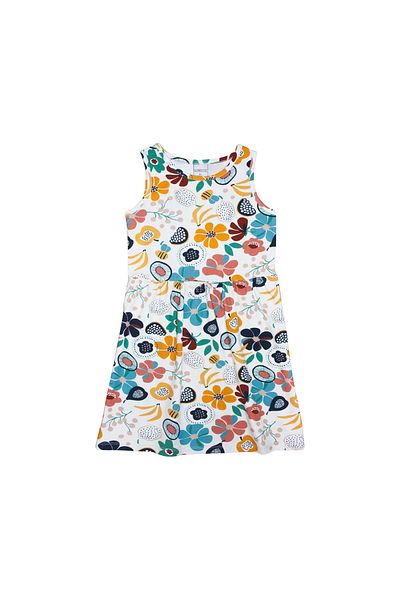 LOVETTI Girl - Nordic Jungle Patterned Sleeveless Dress