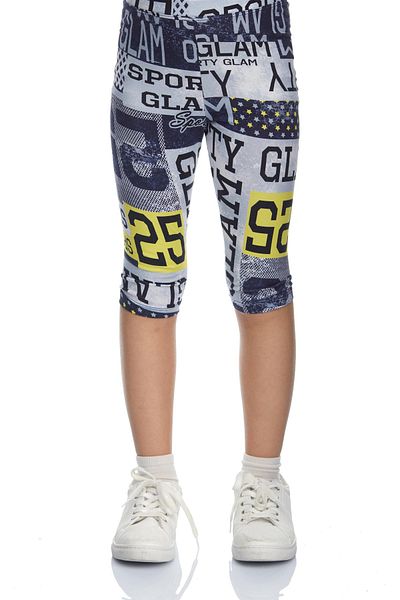 LOVETTI Patterned Sporty Glam Girl's Tights Capri - Below the Knee