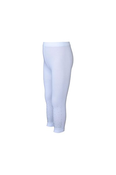 LOVETTI White Stoned Summer leggings for Girls