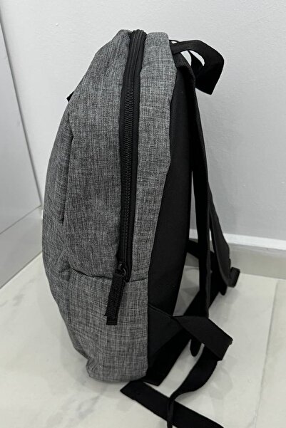chantacim Gray Laptop Notebook Backpack Briefcase School Sports Bag