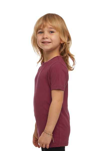 LOVETTI UniSex KidS T-Shirt - Light Plum, Crew Neck, Short Sleeve
