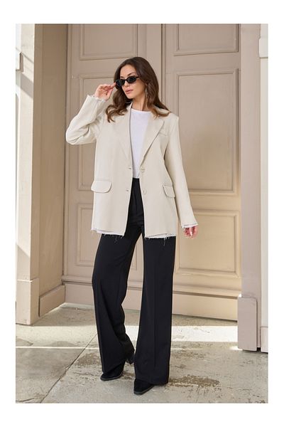Elif Özbey Butik Jachetă cu căptușeală din țesătură premium Stone
