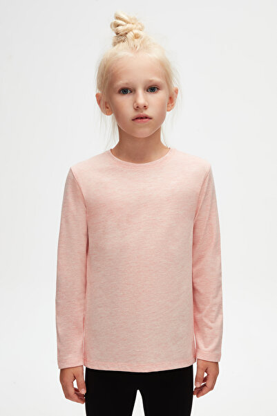 LOVETTI Unisex παιδικό εποχιακό μπλουζάκι - σκούρο ροζ, μελανζέ, λαιμόκοψη, μακρυμάνικο