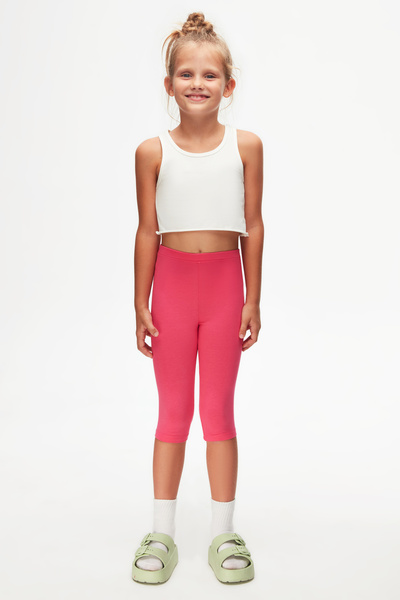 LOVETTI Φούξια Κοριτσίστικα Κολάν ψηλά στο γόνατο - Basic Capri