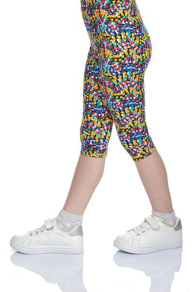 LOVETTI Girl's Patterned Below the Knee - Speckled Tights Capri